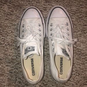 White platform converse
